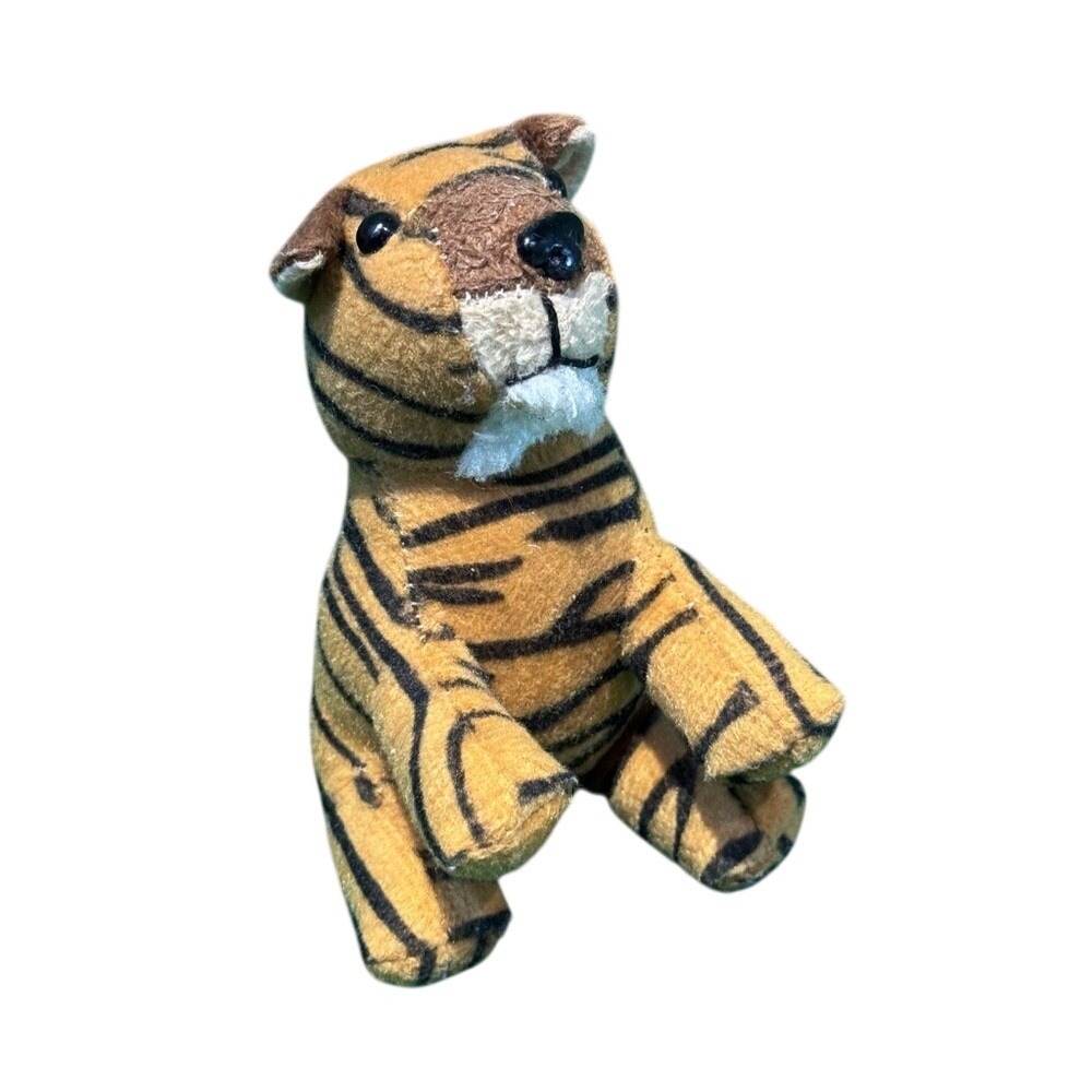 Russ Berrie Luv Pets Thor Tiger Cub Miniature Stuffed Animal Beanbag Plush 4.5in